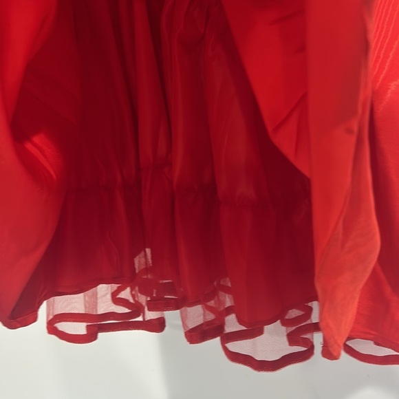 Sugar Thrillz Magic Moves Red Woodgrain fit n flare Mini Dress plus xxl new - Picture 3 of 8